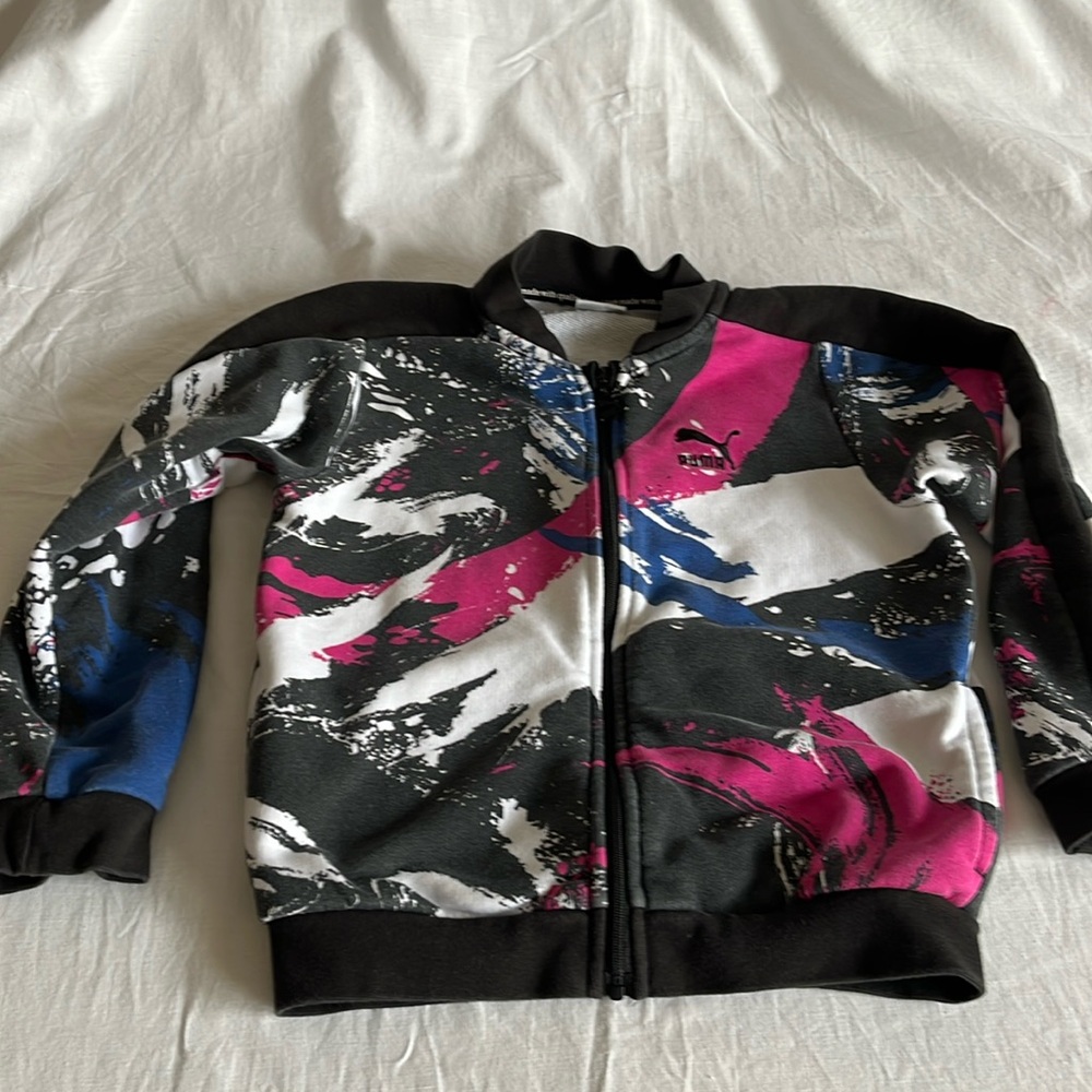 4T retro pattern Puma sweatshirt/jacket